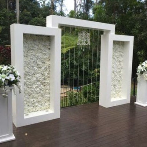 Floral Wall (White) White Floral Wall Near Me