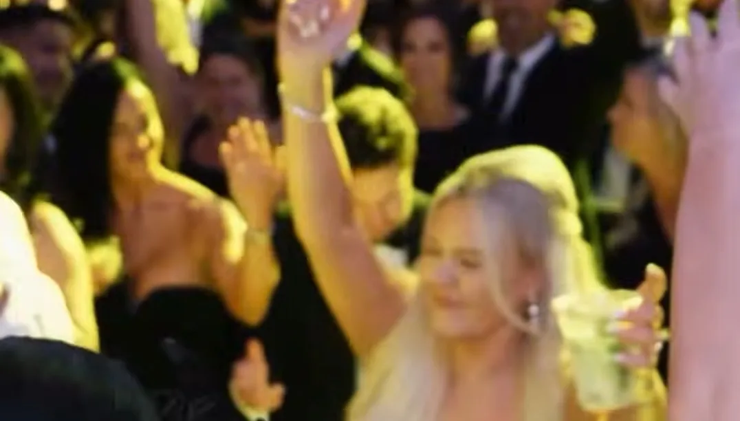 Bride dancing with her guests on a packed dance floor at the Render + Turner wedding at Union Station Kansas City, Kansas City, MO in 2026